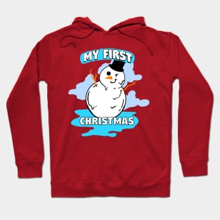 Snowman Cute First Christmas Hoodie